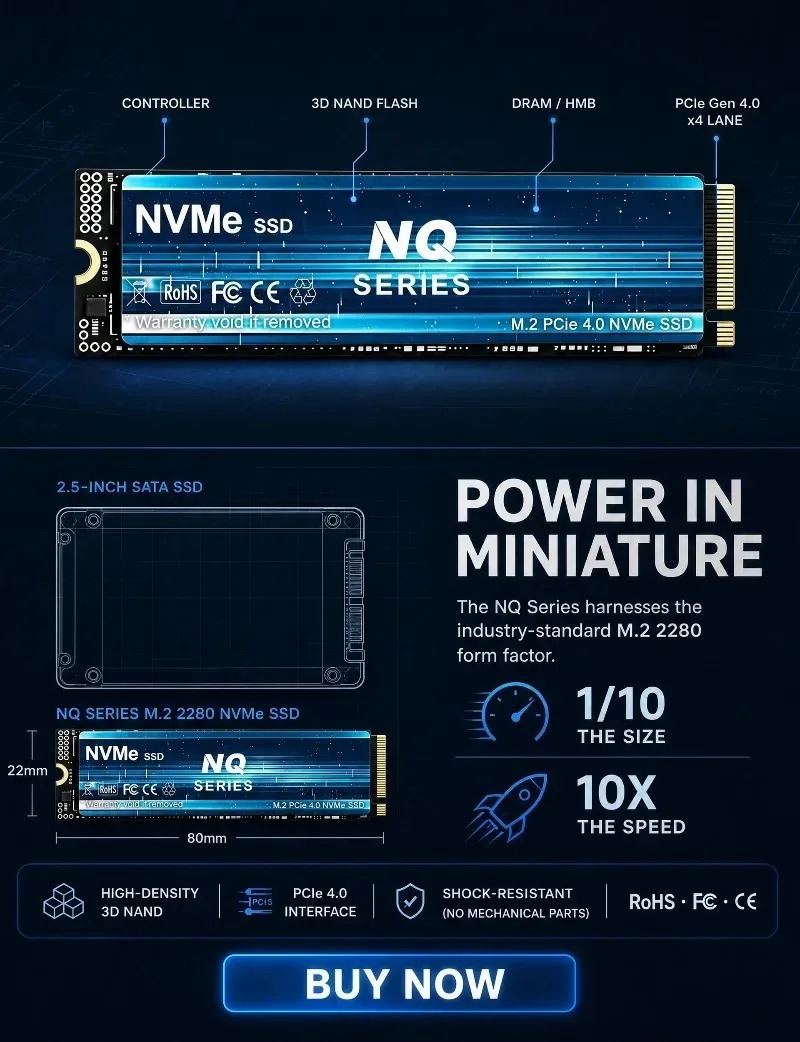 NQ SERIES NVME SSD 2TB/4TB NVM - M.2 Nvme 4Tb Pcie 4.0 Ssd 评论和价格